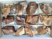 Natural Selected Nguni Jasper Cobbed Specimens x 12 From Prieska, South Africa