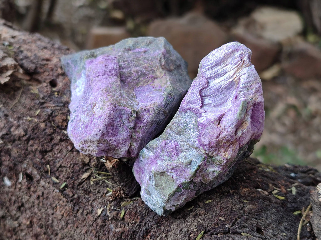 Natural Stichtite Specimens x 12 From Barberton, South Africa - Toprock Gemstones and Minerals 