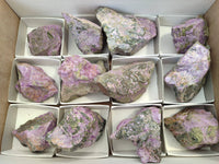 Natural Stichtite Specimens x 12 From Barberton, South Africa