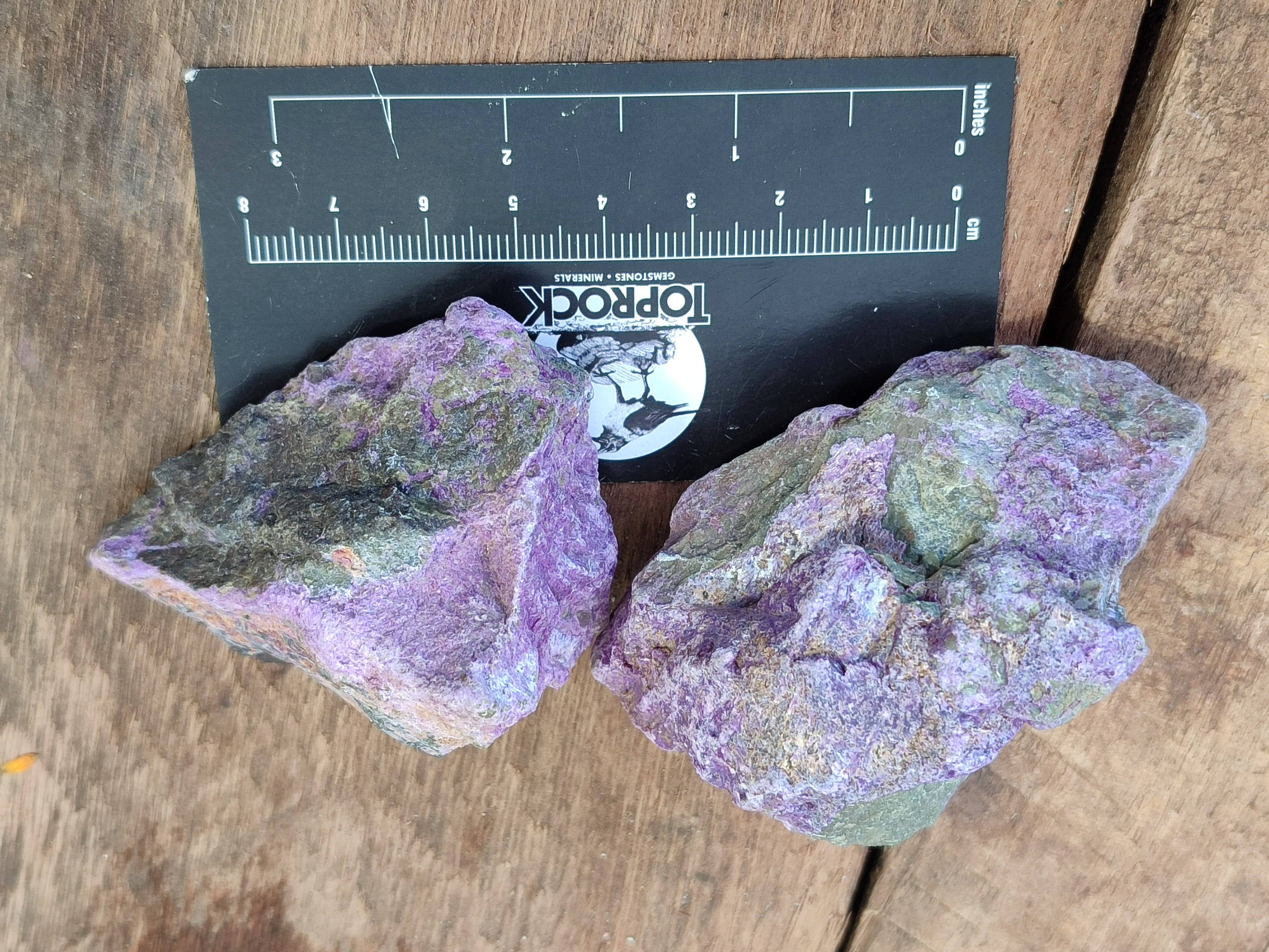 Natural Stichtite Specimens x 12 From Barberton, South Africa - Toprock Gemstones and Minerals 