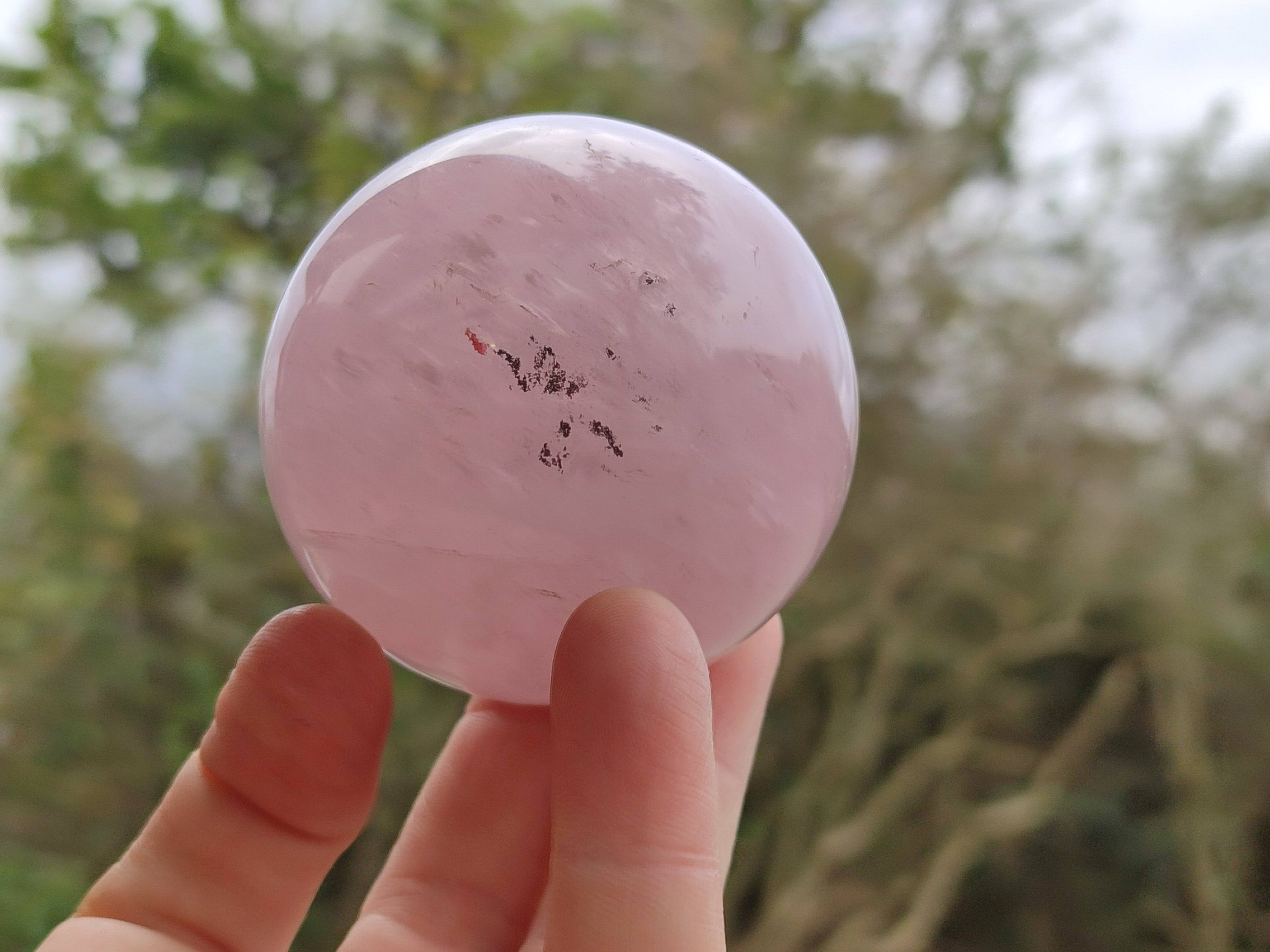 Polished Star Rose Quartz Spheres x 4 From Madagascar - Toprock Gemstones and Minerals 