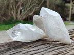 Natural Candle Quartz Crystals x 3 From Madagascar - Toprock Gemstones and Minerals 