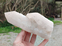 Natural Candle Quartz Crystals x 3 From Madagascar