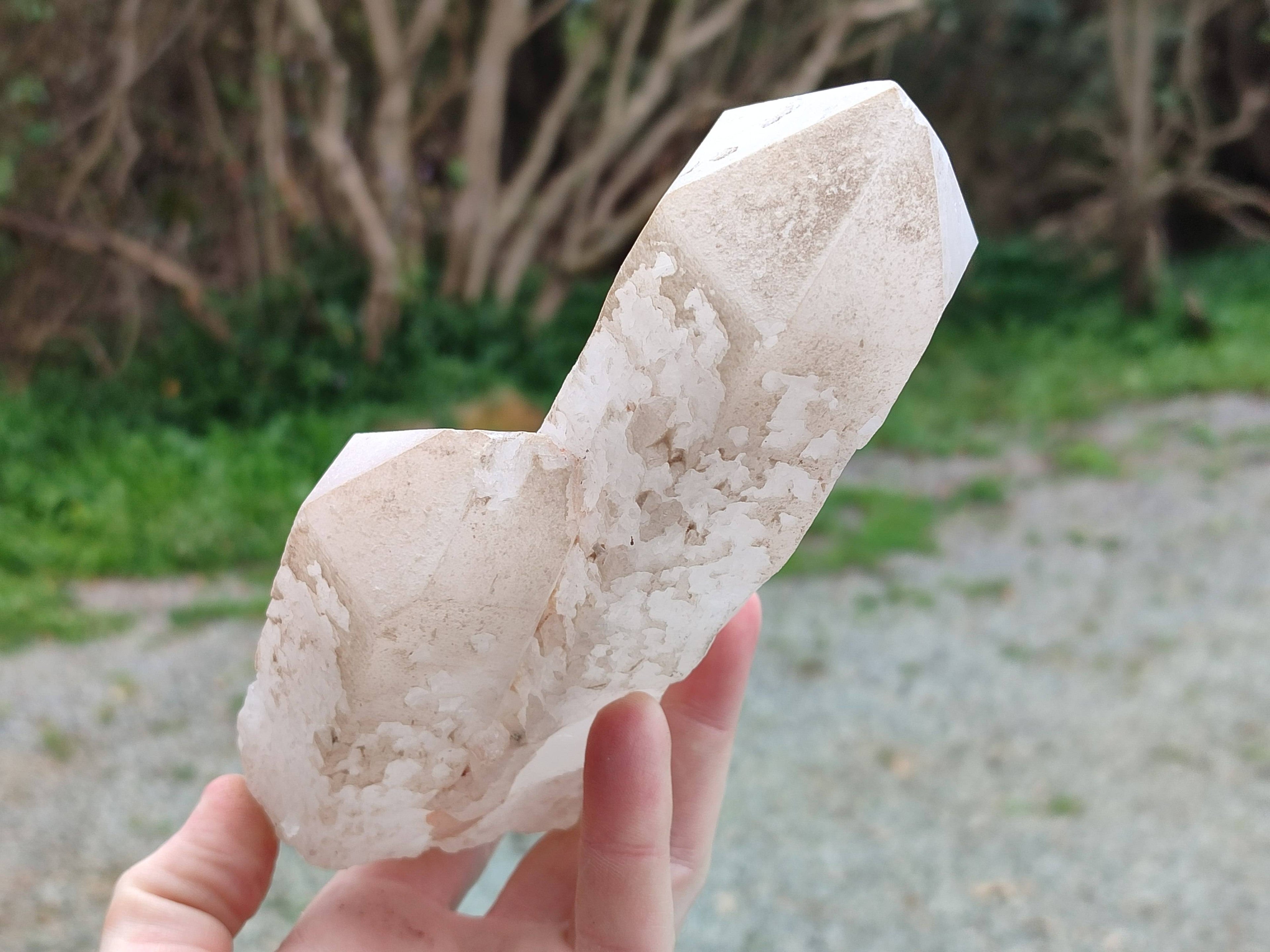 Natural Candle Quartz Crystals x 3 From Madagascar - Toprock Gemstones and Minerals 