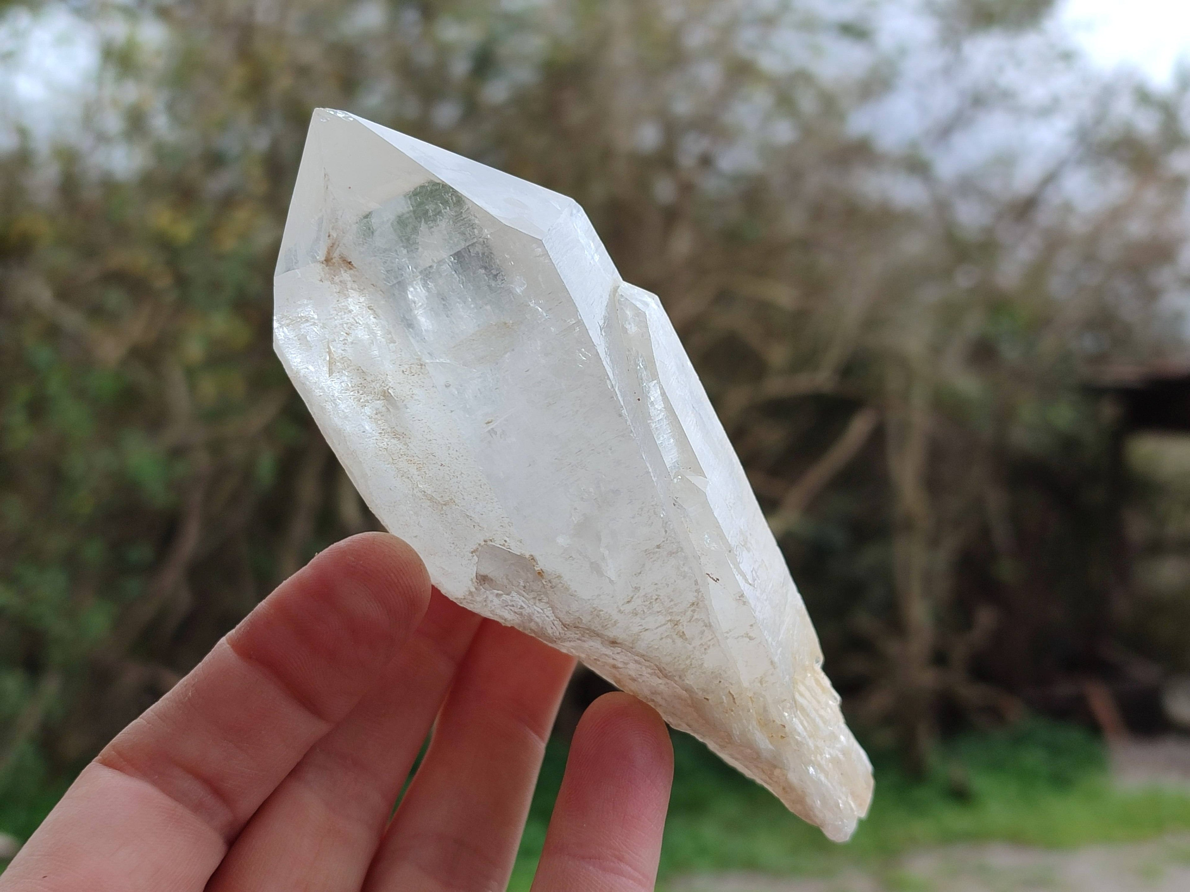 Natural Candle Quartz Crystals x 3 From Madagascar - Toprock Gemstones and Minerals 