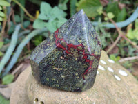 Polished Bastite Dragon Bloodstone Points x 6 From South Africa