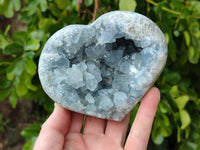 Polished Celestite Items x 2 From Sakoany, Madagascar