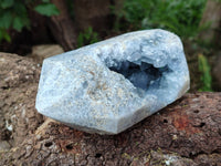 Polished Celestite Items x 2 From Sakoany, Madagascar