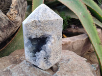Polished Celestite Items x 2 From Sakoany, Madagascar