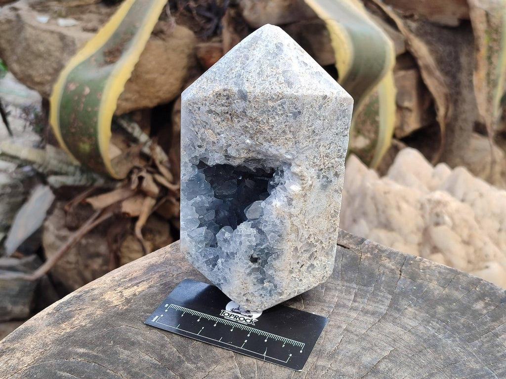 Polished Celestite Items x 2 From Sakoany, Madagascar - Toprock Gemstones and Minerals 