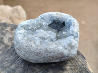 Polished Celestite Items x 2 From Sakoany, Madagascar