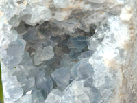 Polished Celestite Items x 2 From Sakoany, Madagascar