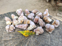 Natural Amethyst Spirit Quartz Specimens x 20 From South Africa