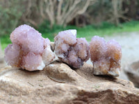 Natural Amethyst Spirit Quartz Specimens x 20 From South Africa