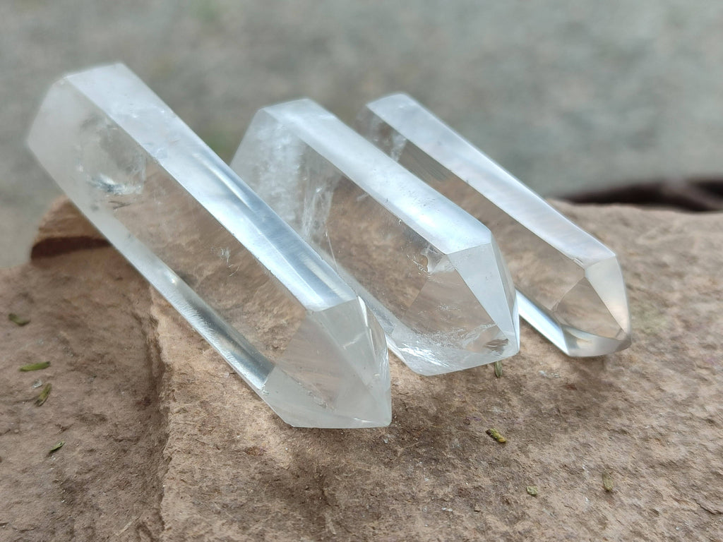 Polished Clear Quartz Crystals x 24 From Madagascar - Toprock Gemstones and Minerals 
