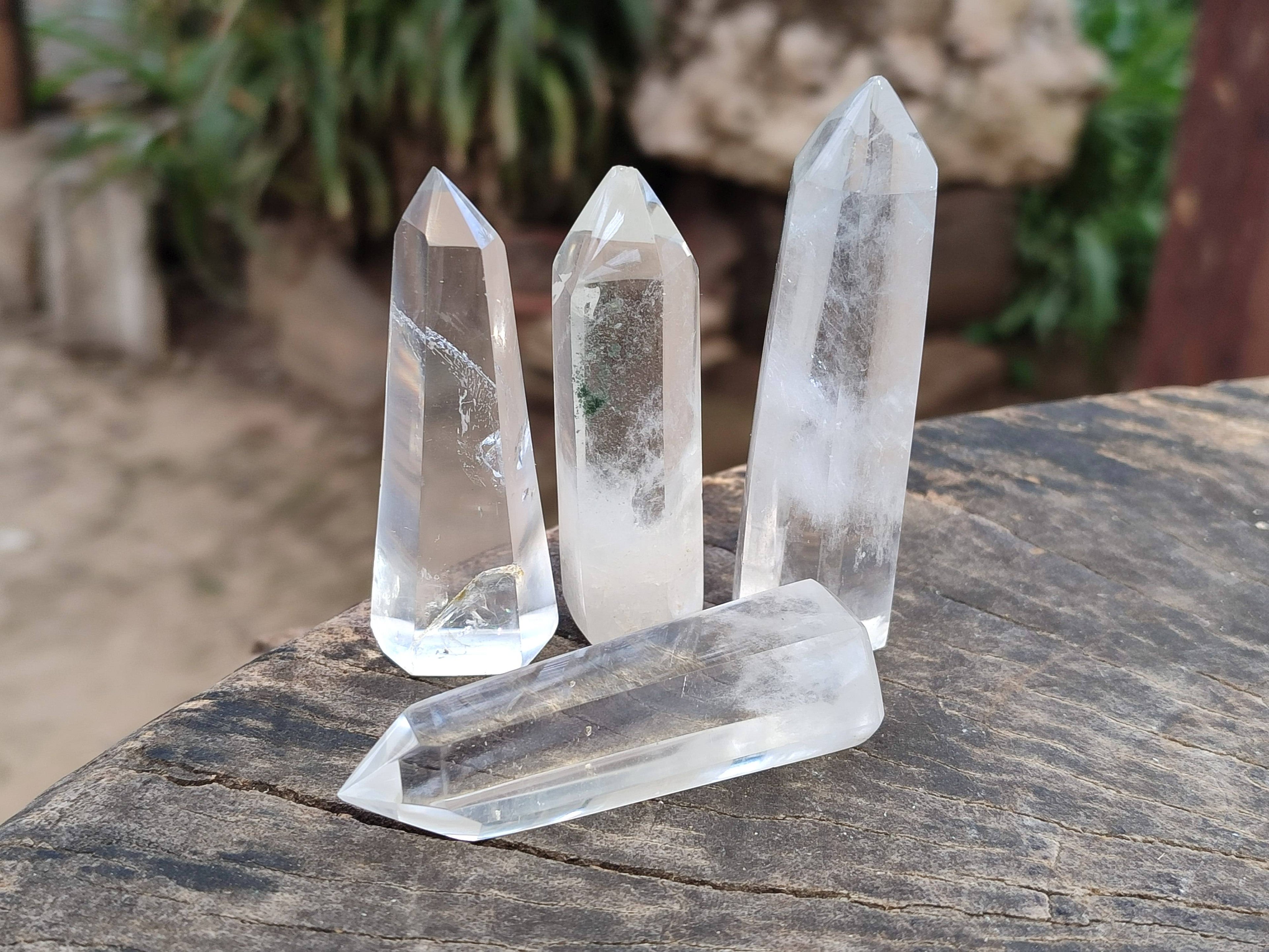 Polished Clear Quartz Crystals x 24 From Madagascar - Toprock Gemstones and Minerals 