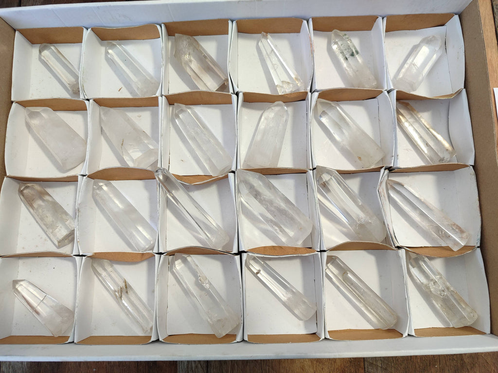 Polished Clear Quartz Crystals x 24 From Madagascar - Toprock Gemstones and Minerals 