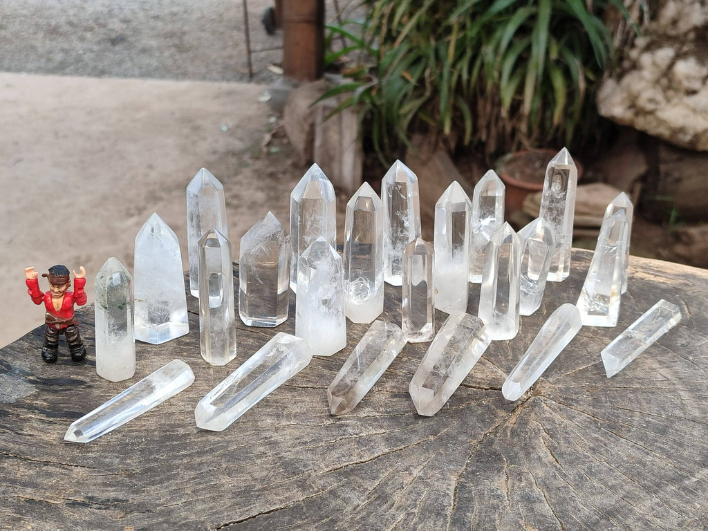 Polished Clear Quartz Crystals x 24 From Madagascar - Toprock Gemstones and Minerals 