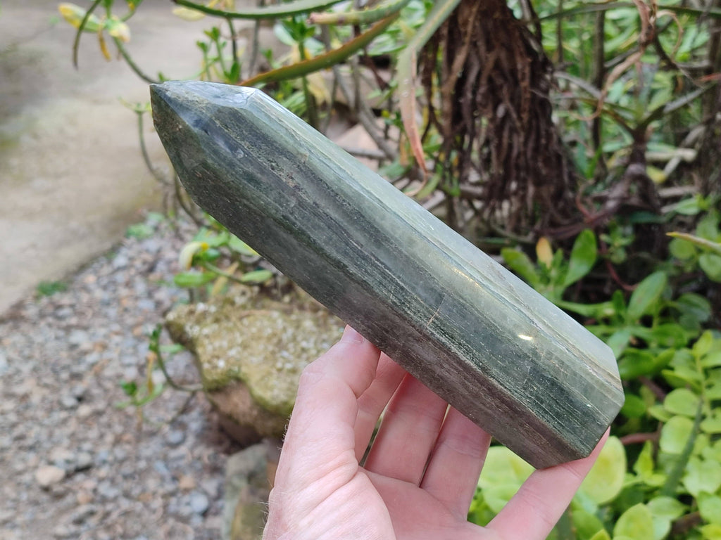 Polished Green Fuchsite Points x 3 From Madagascar - Toprock Gemstones and Minerals 