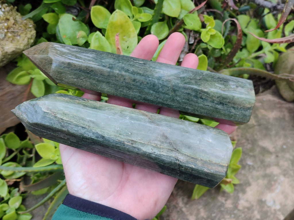 Polished Green Fuchsite Points x 3 From Madagascar - Toprock Gemstones and Minerals 