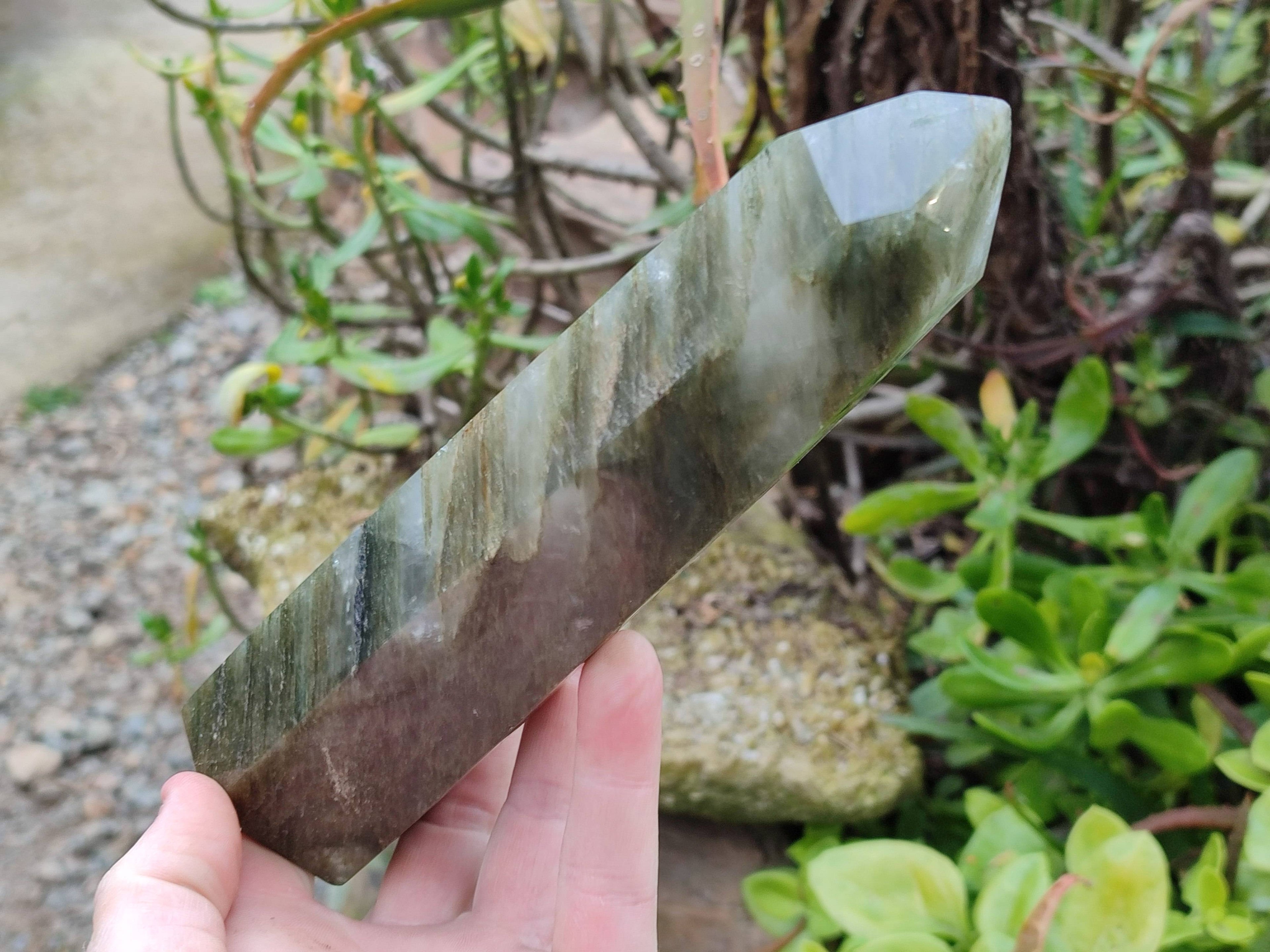 Polished Green Fuchsite Points x 3 From Madagascar - Toprock Gemstones and Minerals 