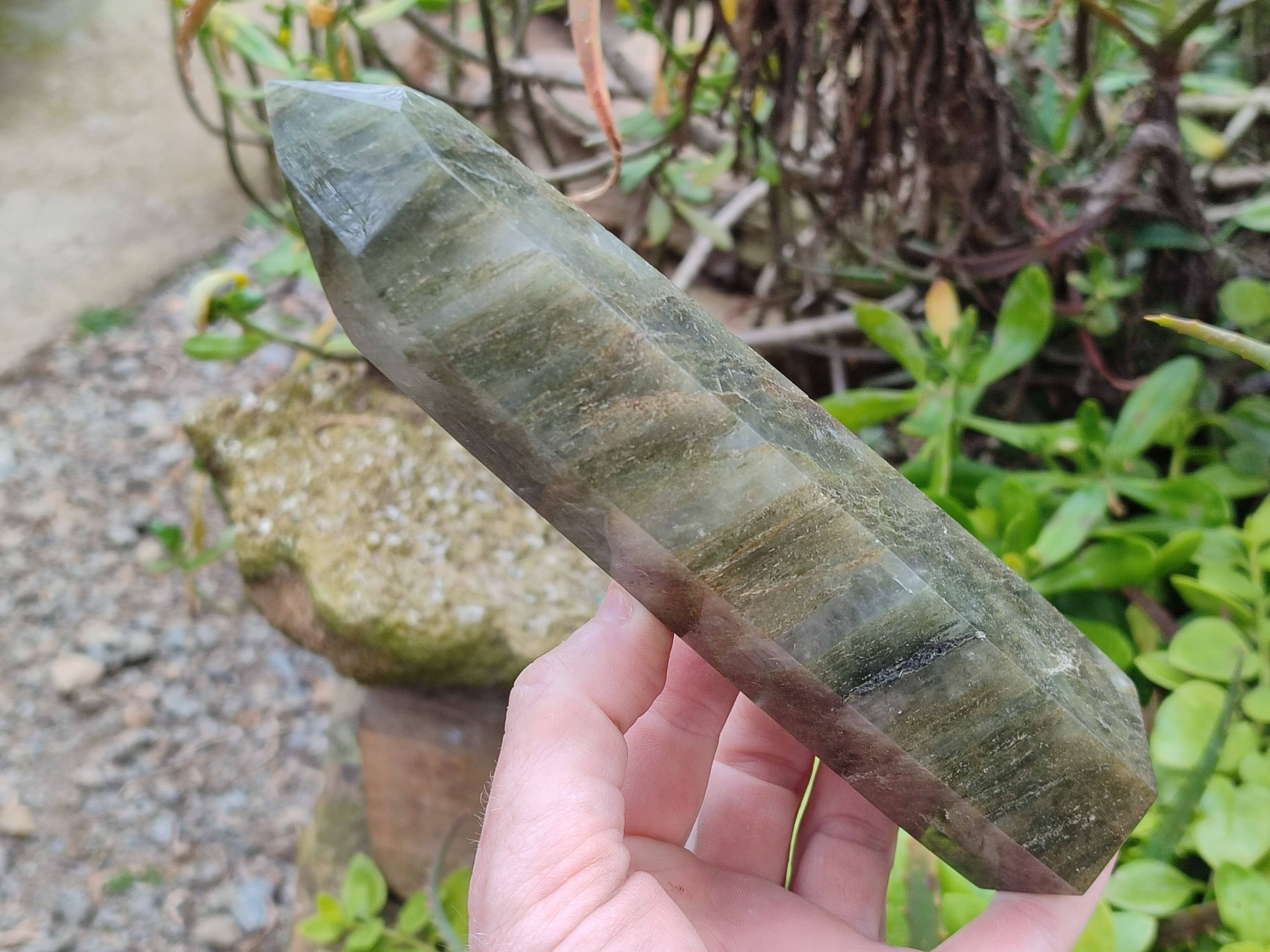 Polished Green Fuchsite Points x 3 From Madagascar - Toprock Gemstones and Minerals 