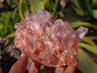 Natural Sugar Amethyst Quartz Clusters x 4 from Solwezi, Zambia