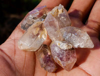 Natural Smokey Amethyst Quartz Crystals x 97 From Brandberg, Namibia