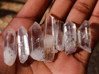 Natural Smokey Amethyst Quartz Crystals x 97 From Brandberg, Namibia
