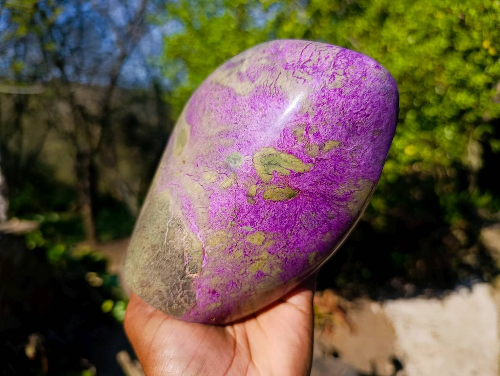 Polished Stichtite Standing Free Form x 1 From Barberton, South Africa - Toprock Gemstones and Minerals 