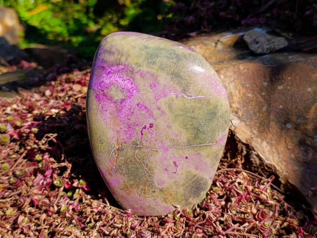 Polished Stichtite Standing Free Form x 1 From Barberton, South Africa - Toprock Gemstones and Minerals 