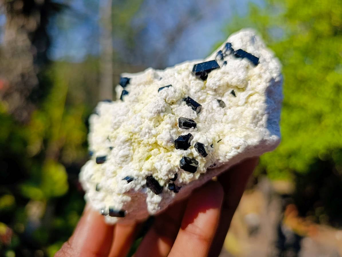 Natural Schorl Black Tourmaline Specimens x 3 From Namibia - Toprock Gemstones and Minerals 