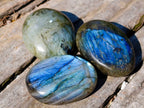 Polished Labradorite Palm Stones x 20 From Tulear, Madagascar - Toprock Gemstones and Minerals 