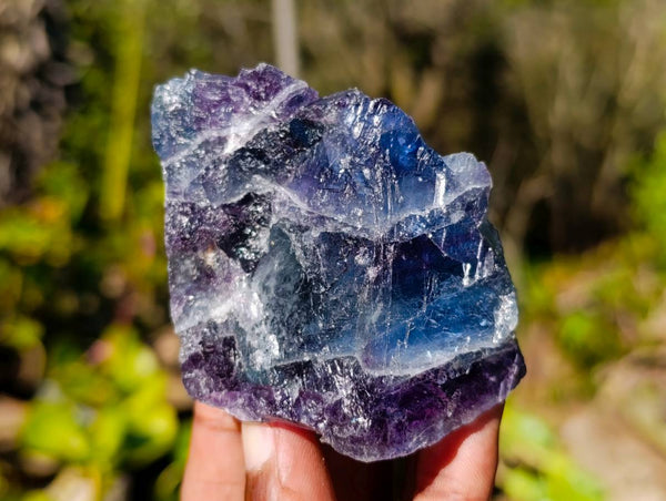 Natural Watermelon Fluorite Cobbed Specimens x 7 From Uis, Namibia