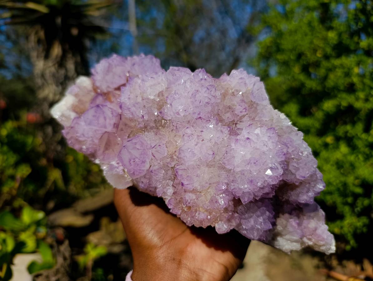 Natural Amethyst Spirit Quartz Cluster x 1 From South Africa - Toprock Gemstones and Minerals 