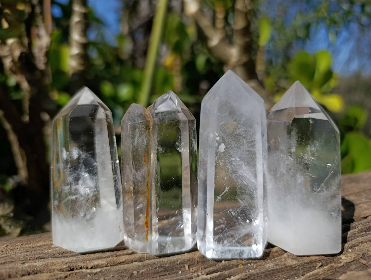 Polished Clear Quartz Crystals x 24 From Madagascar - Toprock Gemstones and Minerals 