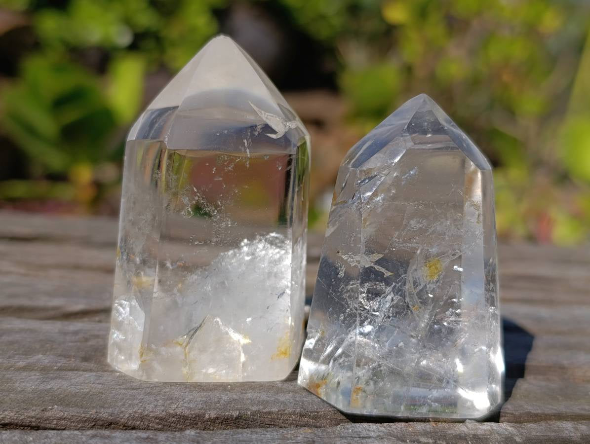 Polished Clear Quartz Crystals x 24 From Madagascar - Toprock Gemstones and Minerals 
