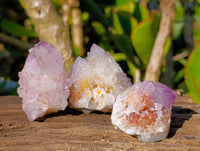 Natural Amethyst Spirit Quartz Specimens x 35 From South Africa