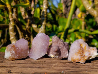 Natural Amethyst Spirit Quartz Specimens x 35 From South Africa