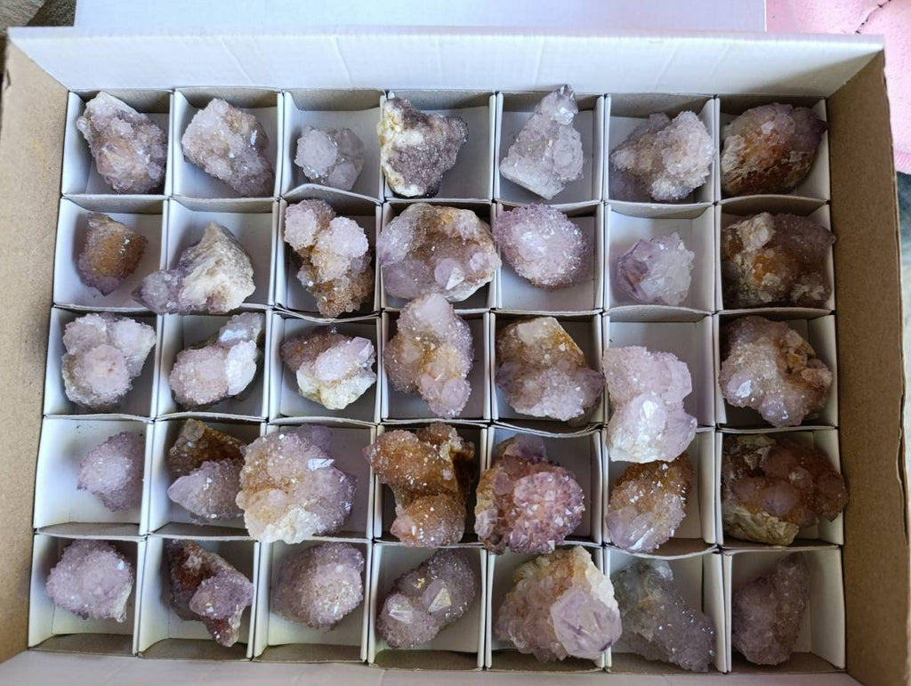 Natural Amethyst Spirit Quartz Specimens x 35 From South Africa - Toprock Gemstones and Minerals 