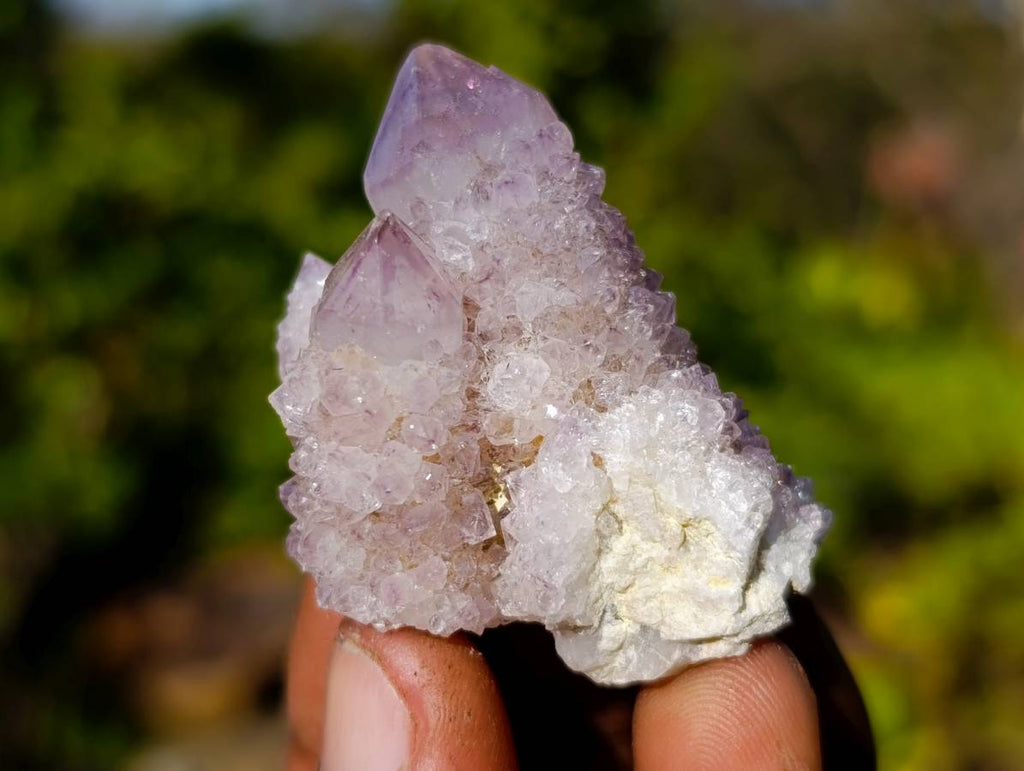 Natural Amethyst Spirit Quartz Specimens x 35 From South Africa - Toprock Gemstones and Minerals 
