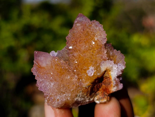 Natural Amethyst Spirit Quartz Specimens x 35 From South Africa