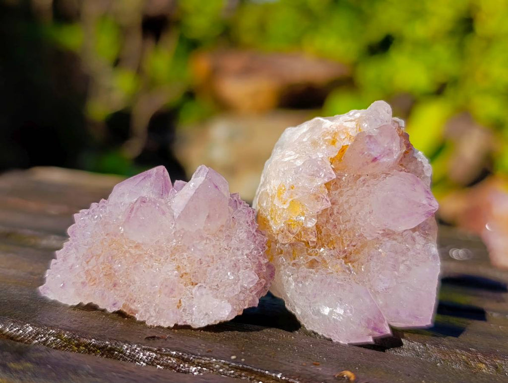 Natural Amethyst Spirit Quartz Specimens x 35 From South Africa - Toprock Gemstones and Minerals 