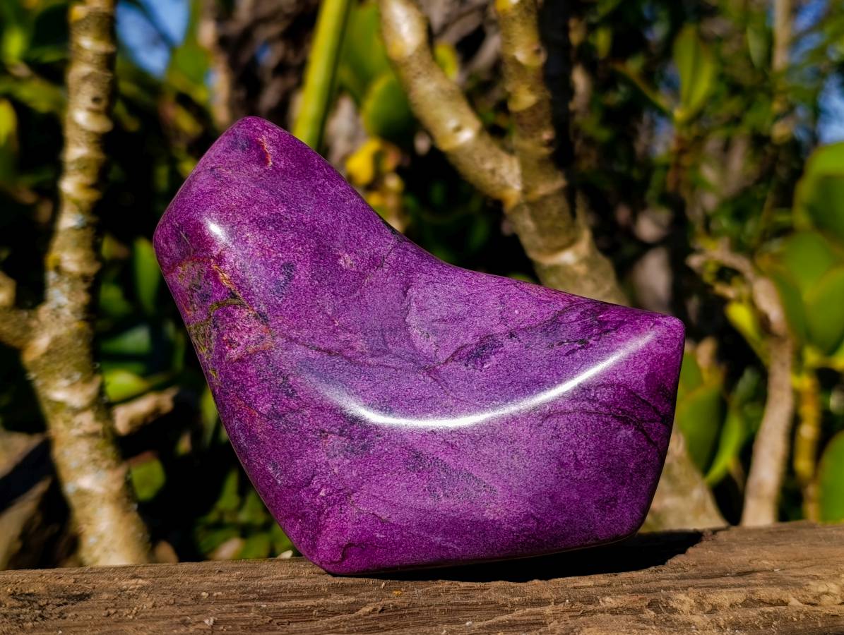 Polished Stichtite Standing Free Forms x 2 From Barberton, South Africa - Toprock Gemstones and Minerals 