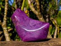 Polished Stichtite Standing Free Forms x 2 From Barberton, South Africa