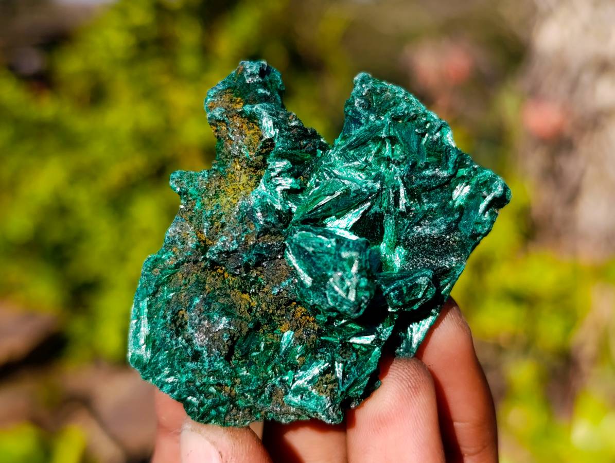 Natural Silky Malachite Specimens x 12 From Kasompe, Congo - Toprock Gemstones and Minerals 