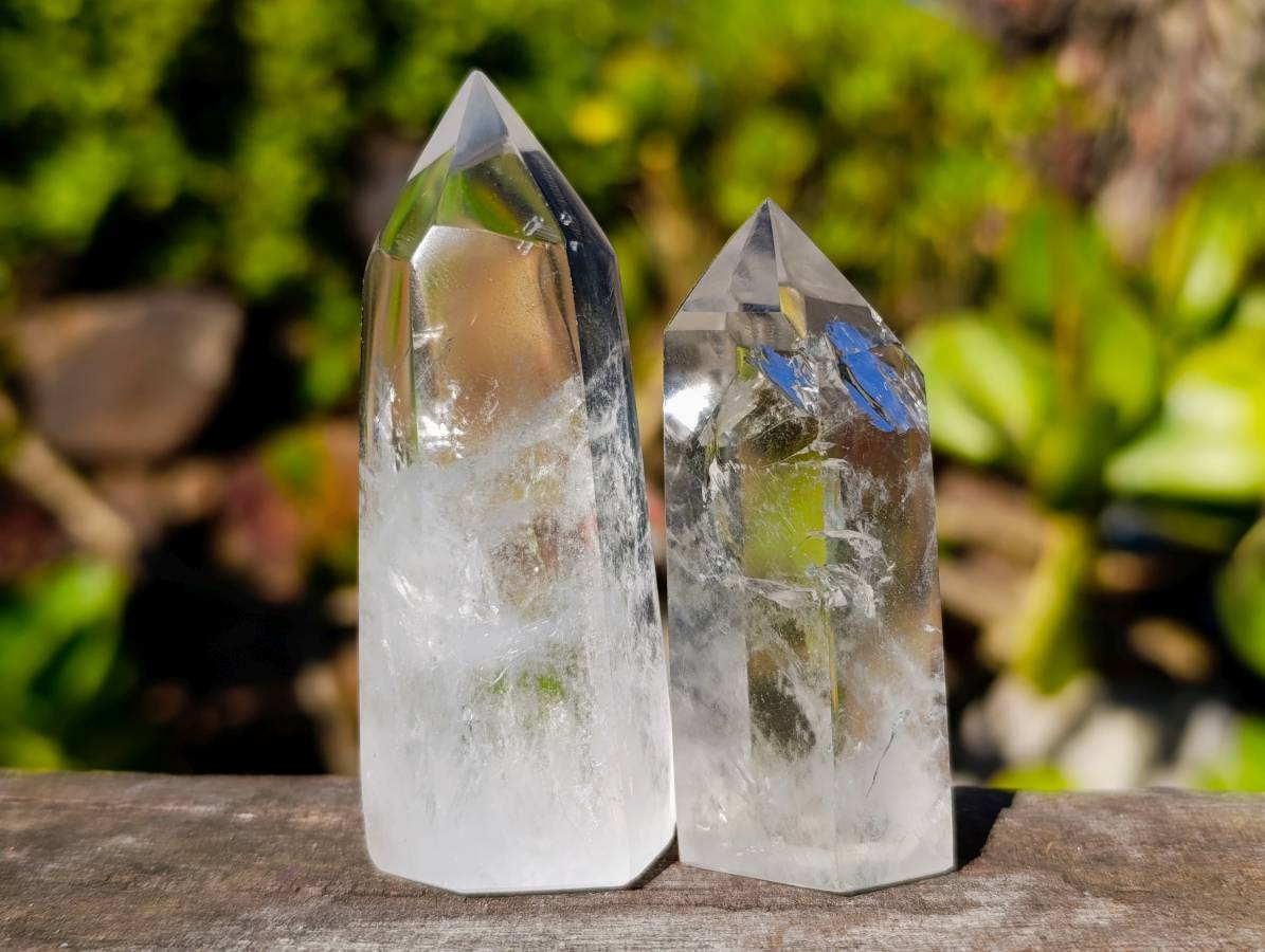 Polished Clear Quartz Crystals x 20 From Madagascar - Toprock Gemstones and Minerals 