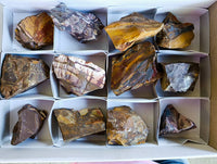 Natural Selected Nguni Jasper Cobbed Specimens x 12 From Prieska, South Africa
