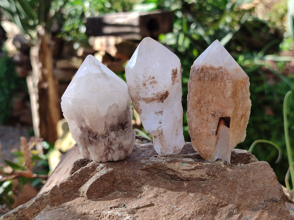 Natural Quartz Crystals x 20 From Madagascar - Toprock Gemstones and Minerals 
