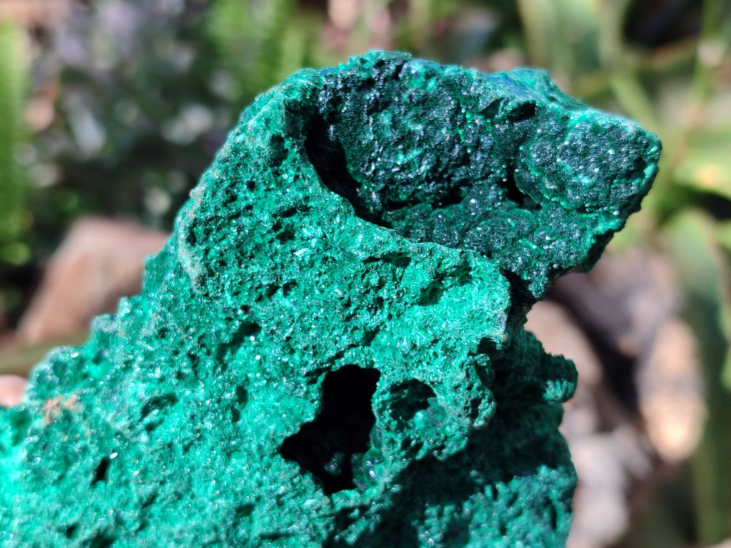 Natural Silky Malachite Specimens x 2 From Kasompe, Congo - Toprock Gemstones and Minerals 